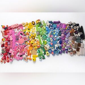 Huge Y2K Novelty Eraser Lot - 2.6kg Mixed Shapes, Food, Animals, Modular Pieces